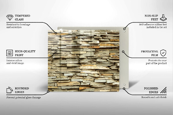 Kitchen worktop saver Decorative stones