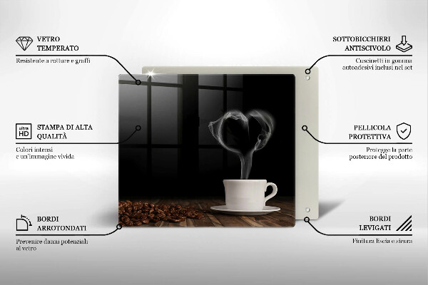 Worktop saver Coffee cup heart