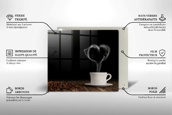 Worktop saver Coffee cup heart