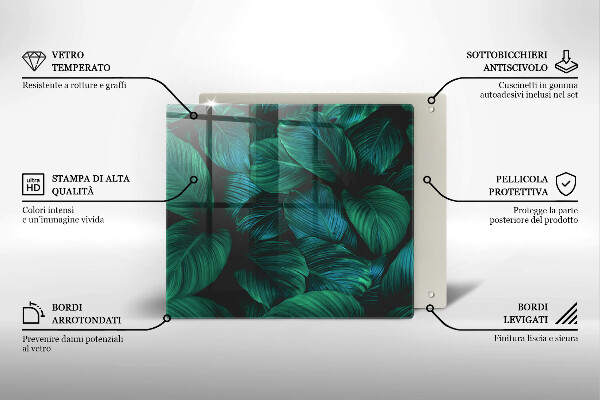 Kitchen worktop saver Jungle leaves