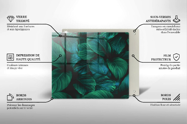 Kitchen worktop saver Jungle leaves