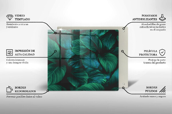 Kitchen worktop saver Jungle leaves