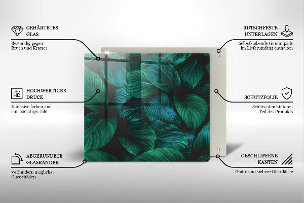 Kitchen worktop saver Jungle leaves