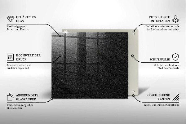 Induction hob cover Texture stone