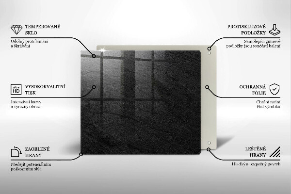 Induction hob cover Texture stone