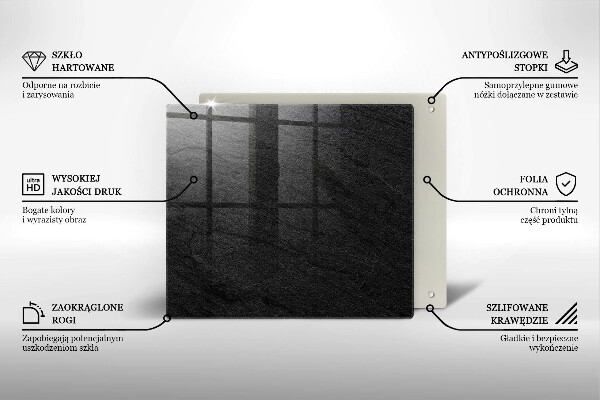 Induction hob cover Texture stone