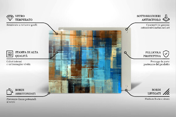 Kitchen worktop saver Painted background