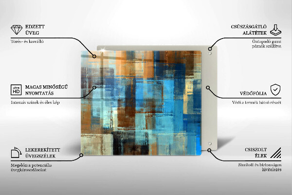 Kitchen worktop saver Painted background