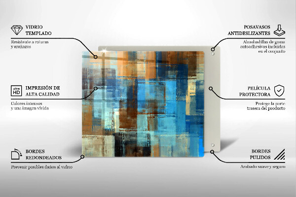 Kitchen worktop saver Painted background