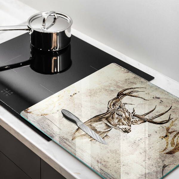 Kitchen worktop saver Illustration deer animal