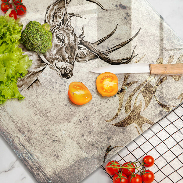 Kitchen worktop saver Illustration deer animal