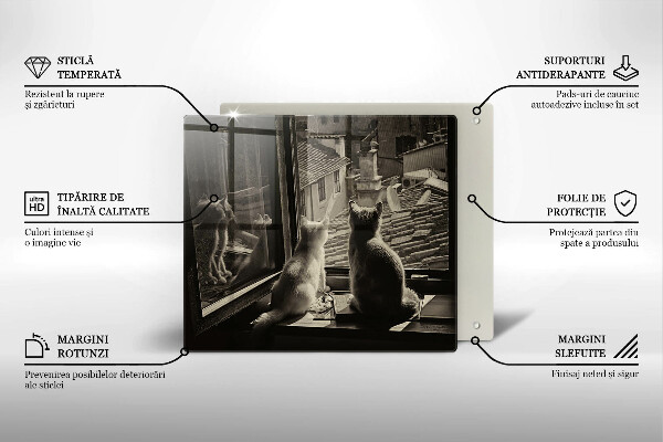 Worktop saver Cats city and window