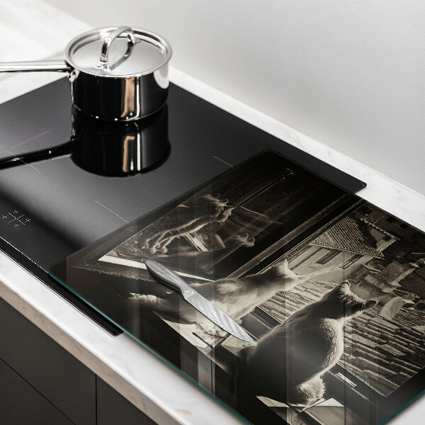 Worktop saver Cats city and window