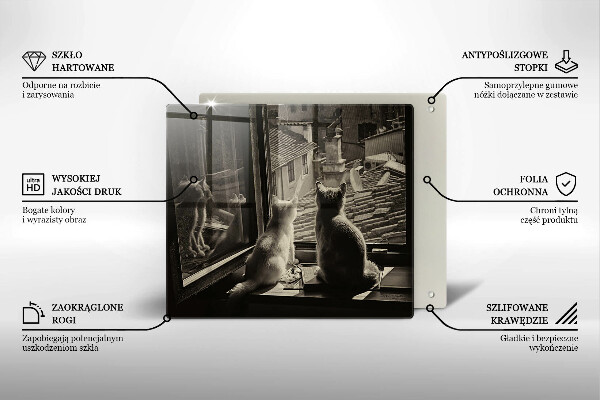 Worktop saver Cats city and window