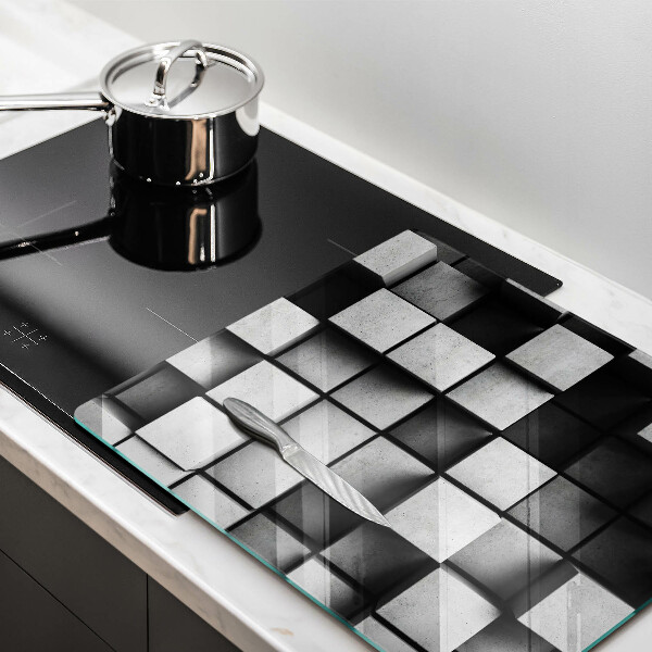 Kitchen worktop saver 3D square abstraction