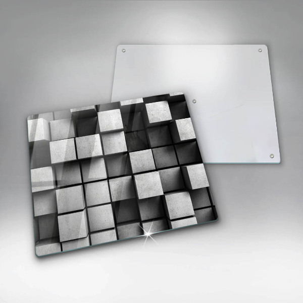 Kitchen worktop saver 3D square abstraction