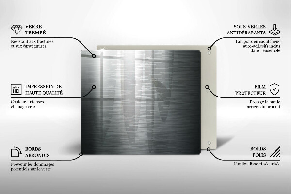 Kitchen worktop saver Metal texture