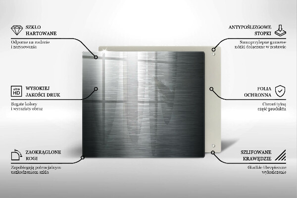 Kitchen worktop saver Metal texture