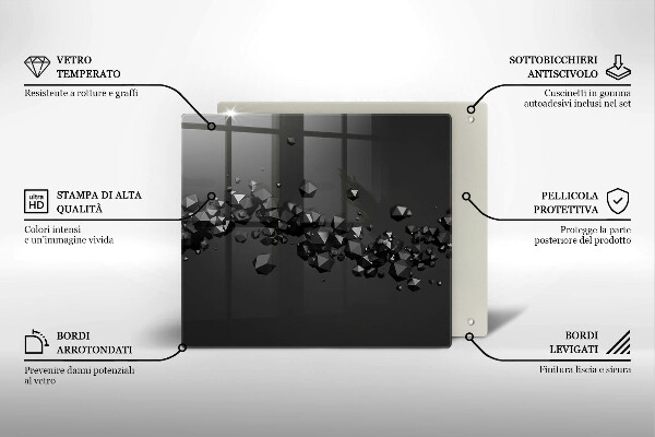 Worktop saver 3D shapes abstraction