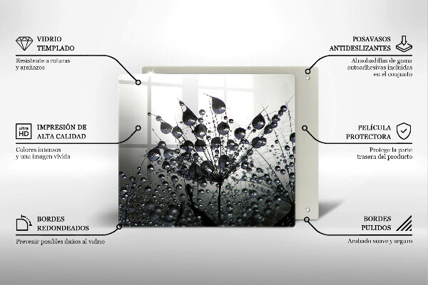 Kitchen worktop saver Dandelions and dew