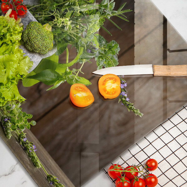 Kitchen worktop saver Herbs plants and wood