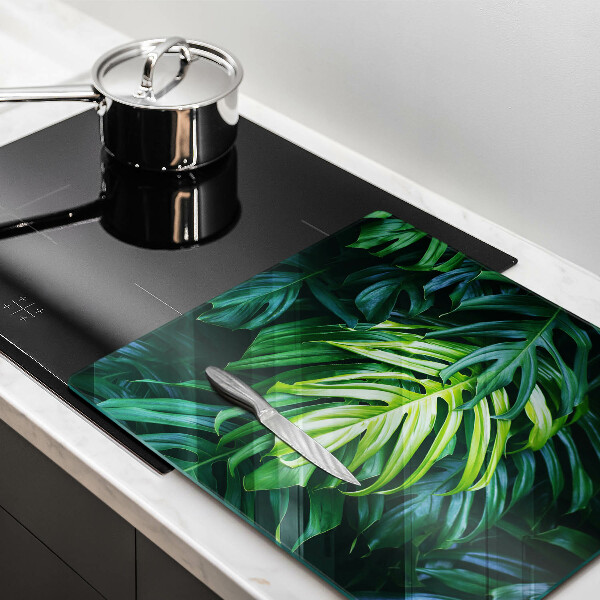 Worktop heat protector Monstera wild leaves