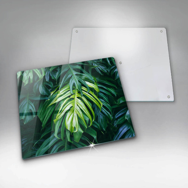 Worktop heat protector Monstera wild leaves