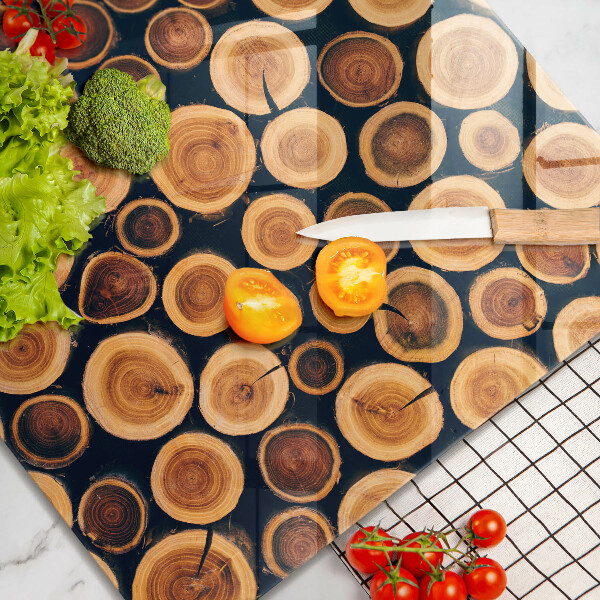 Worktop heat protector Wooden stumps of trees