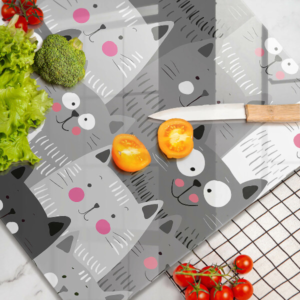 Kitchen worktop saver Illustration of cats