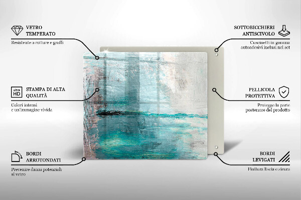 Kitchen worktop saver Background paint abstraction