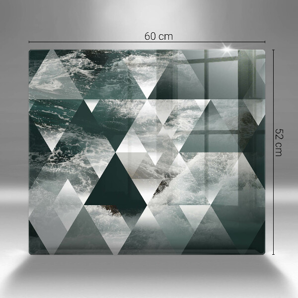 Kitchen worktop saver Triangles and water