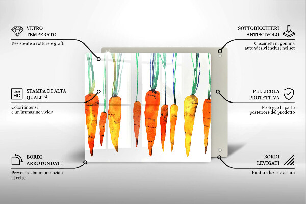 Kitchen worktop saver Carrot illustration
