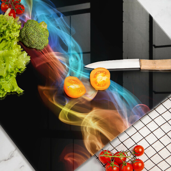 Kitchen worktop saver Colorful smoke