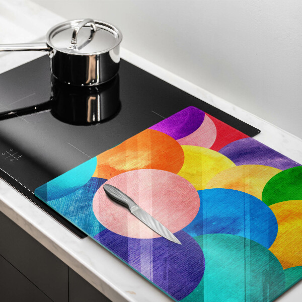 Induction hob cover Colorful wheels