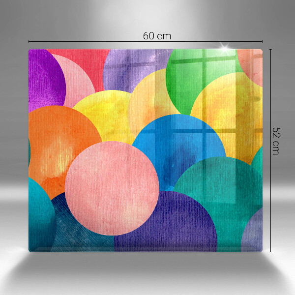 Induction hob cover Colorful wheels