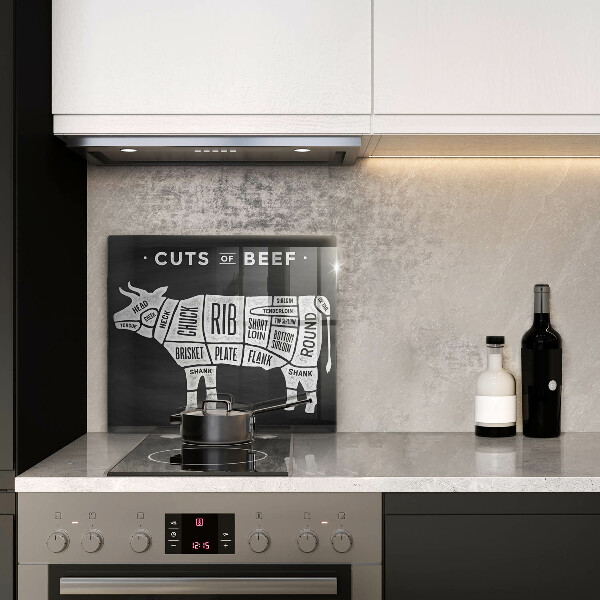 Kitchen worktop saver Cow meat beef