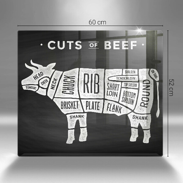 Kitchen worktop saver Cow meat beef