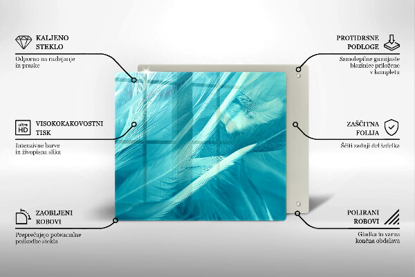 Kitchen worktop saver Delicate feathers