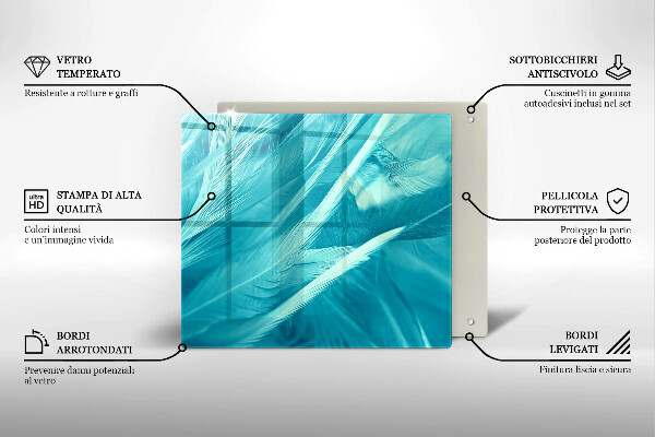 Kitchen worktop saver Delicate feathers