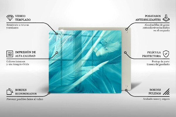 Kitchen worktop saver Delicate feathers