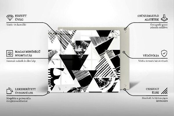 Kitchen worktop saver Geometric triangles