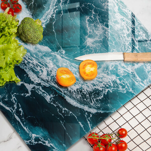 Induction hob cover Foamed water waves