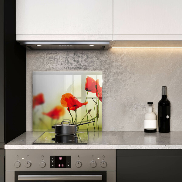 Kitchen worktop saver Red flowers