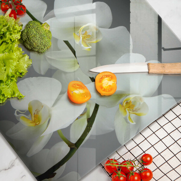 Kitchen worktop saver White orchid flowers