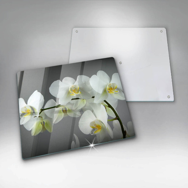 Kitchen worktop saver White orchid flowers