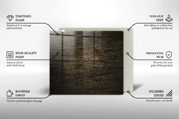 Kitchen worktop saver Wood texture