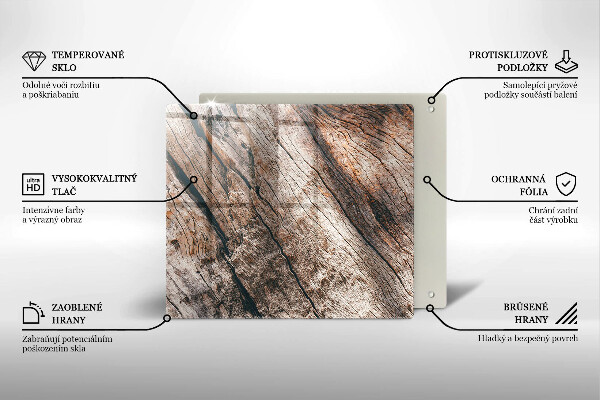 Worktop heat protector Wood structure