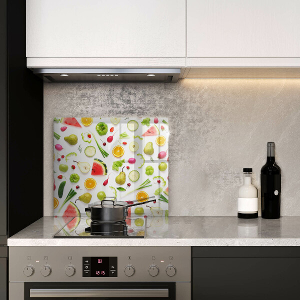 Worktop heat protector Fruit and vegetables pattern