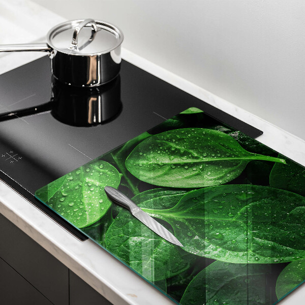 Worktop heat protector Basil leaves