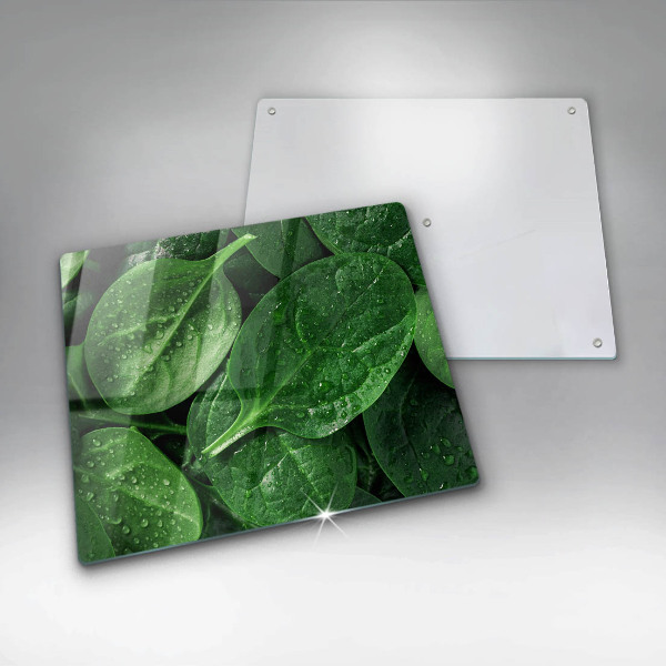Worktop heat protector Basil leaves